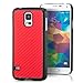 Produktbild Saxonia® Samsung Galaxy S5 / S5 Neo Hülle Case Schutzhülle Cover Slim Design in Carbon-Optik Rot