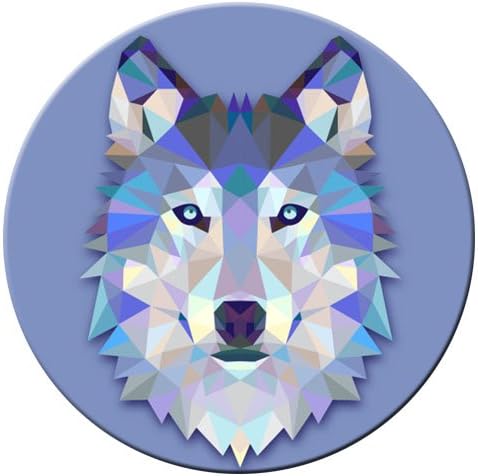 360 degree rotation Multi-function Cell Phone Holder Pop cellular phone bracket Socket Universal Expanding Stand Grip hands Mount for Smartphones,Tablets,(unicorn)Wolf animal color