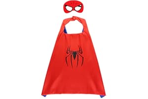 GREAHWD Superhero Cape and Mask for Kids, Boys Superhero Costume, Kids Toys for Halloween, Christmas, Birthday Parties