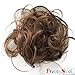PRETTYSHOP Scrunchy Scrunchie Bun Up Do Hair Piece Hair Ribbon Ponytail Extensions Wavy Messy Medium brown # 10A G7B