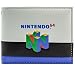 Produktbild Nintendo 64 Spielkonsole bunte gestreifte Weiß Portemonnaie Geldbörse