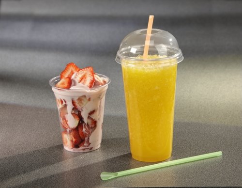 Papstar 11312 50 Trinkbecher „Hurricane“, PET 0,4 L, Durchmesser 9,5 cm, 12,5 cm, glasklar - 2