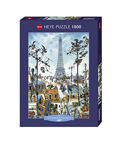 Imagen 4 de Cartoon Puzzle Eiffel Tower 1000 Teile (KV&H Verlag)