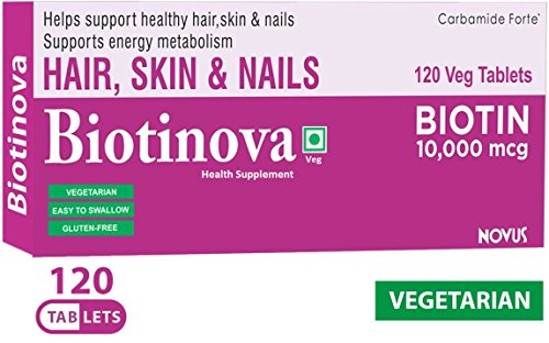 Carbamide Forte Biotin 10000mcg (High Potency) per Veg Tablet - Supports Hair Growth, Glowing Skin and Strong Nails - Biotinova (120 Tablets) RS.595 (65.00% Off) - Amazon Carbamide Forte Biotin 10000mcg (High Potency) per Veg Tablet - Supports Hair Growth, Glowing Skin and Strong Nails - Biotinova (120 Tablets) RS.595 (65.00% Off) - Amazon