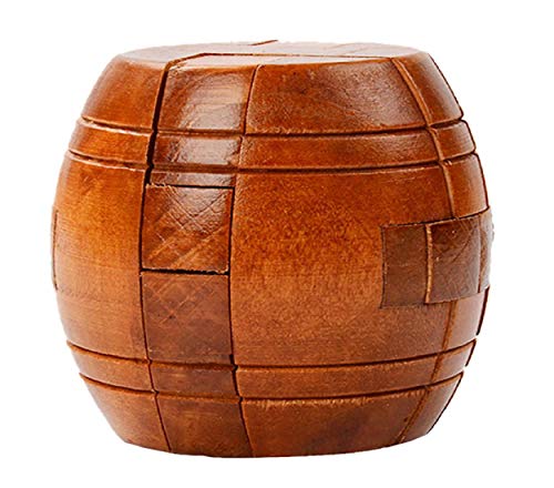 Guesthome Wooden Kong Ming Luban Lock Puzzle Educational Toys Brain Teaser Easter Day Gift, Classical KongMing Luban lock Jigsaw Cube Game for Kids and Adults and Decoration Idea