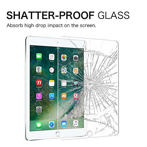 Fintie iPad 9.7 Zoll 2017/ iPad Pro 9.7 / iPad Air Panzergla Schutzfolie – Klar HD 9H stark kratzfest Hartglas Displayschutzfolie Glasfolie Screen Protector Displayschutz Folie Displayfolie für Apple iPad Air / iPad Air 2 / iPad Pro 9.7 / iPad 2017 Neue Modell - 3