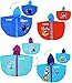 Produktbild Regencape / Regenponcho - " Mickey Mouse " - incl. Name - Gr. 110 - 116 - 122 - circa 4 bis 6 Jahre - für Kinder - Jungen & Mädchen / für Schulranzen - Tornister mit Kapuze - Cape - wasserdicht / Schulrucksack - Micky Maus - Playhouse / Mäuse - blau / rot - Fahrrad / Regen Poncho - Regenjacke Regenmantel