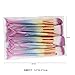 NEEDOON 10Pcs Mermaid Makeup Brushes Premium Makeup Brush Set Synthetic Kabuki Cosmetics Foundation Blending Blush Eyeliner Face Powder Brush Makeup Brush Kit