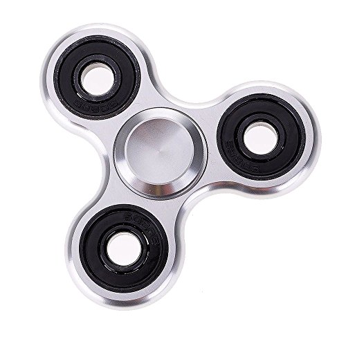 Yonbii Tri Spinner Fidget Toy Ceramic EDC Hand Finger Spinner Desk Focus Silver Yonbii Tri Spinner Fidget Toy Ceramic EDC Hand Finger Spinner Desk Focus Silver