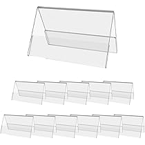 50 Espositori Da Tavolo In Acrilico Trasparente 10x6cm - Supporti Per Cartelli, Menu E Portanome - Foto 8