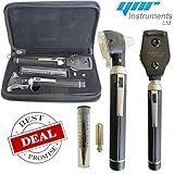 Black Mini Otoscope Ophthalmoscope Opthalmoscope Fiber Optic-Medical Diagnostic Examination-CE Approved
