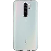 KZY İLETİŞİM Xiaomi Redmi Note 8 Pro ile uyumlu Kapak 1mm Şeffaf Silikon Kılıf