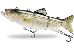 ods lure Robotico Nuoto Lure USB Ricaricabile LED Luce 4-Segement Multi Joint Swimbait Elettrico Esca Pesca Attrezzatura