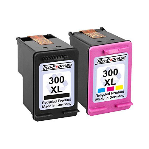 2x Tito-Express PlatinumSerie XXL Tintenpatrone kompatibel zu HP 300 XL HP 300 XL - 2