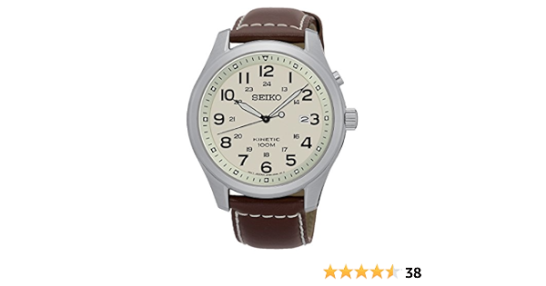Seiko Orologio Analogico Kinetic Uomo con Cinturino in Pelle SKA723P1 :  Amazon.it: Orologi