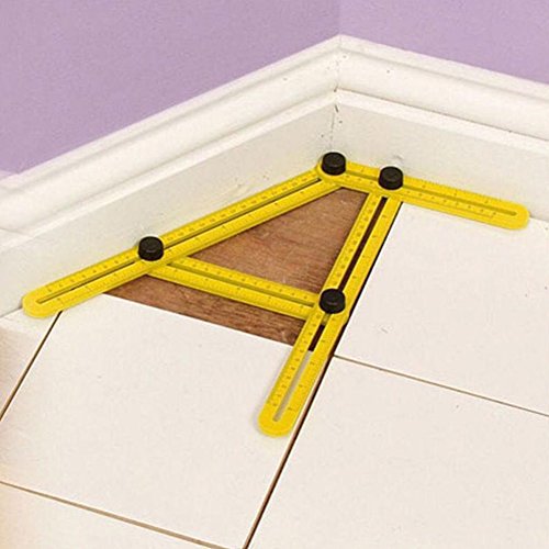 Angle izer Vorlage Werkzeug,Winkelschablone Werkzeug,General Angleizer Vorlage Lineal für Handymen Builders Handwerker (PVC) - 5