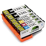 JARBO Compatibile Epson 33 XL Cartucce d'inchiostro Compatibile con Epson Expression Premium XP-530 XP-540 XP-630 XP-635 XP-640 XP-645 XP-830 XP-900 (2 Nero,1 Nero Foto,1 Ciano,1 Magenta,1 Giallo)