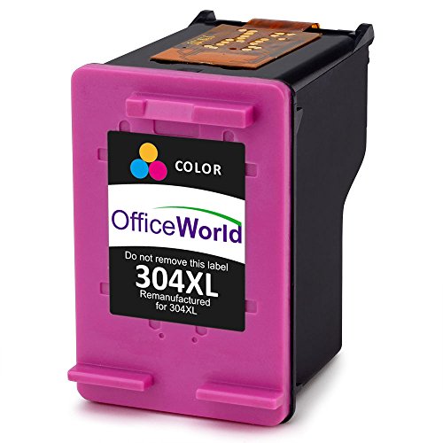 OfficeWorld Remanufactured 304XL Tintenpatronen (1 Schwarz, 1 Farbe) Kompatibel für Deskjet 3700 3720 3730 - 4