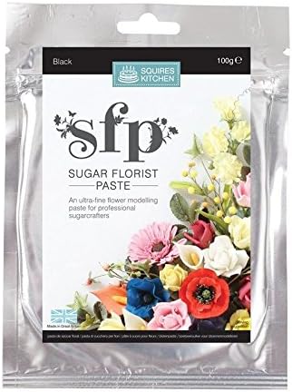 Squires Sugar Florist Paste Black 100g