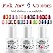 Perfect Summer Brand Choose Any 6pcs Different Colour Gel Nail Polish Set Soak Off UV LED Manicure Nail Art Starter Kits 8ml