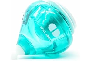 SKILL ADDICTS SA Fixed Spin Top - Turquoise Foncé (Comprend Accessoires pour Toupie et Une App pour Apprendre des astuces Toupie)