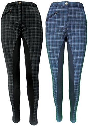 Ladies/Womens Checked Jodhpurs/Jodphurs from24 to 40" waist. NEW!