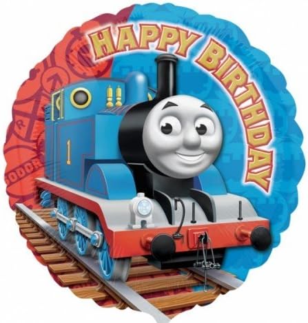 Thomas The Tank Engine &amp; Friends 18'' Round Happy Birthday Helium Balloon by Cartoon Balloons