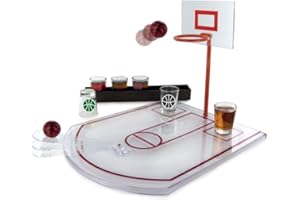 Mister Gadget MG3039 - Juego de vasos Basket PP en cristal blanco de 24 x 31 x 22,5 cm