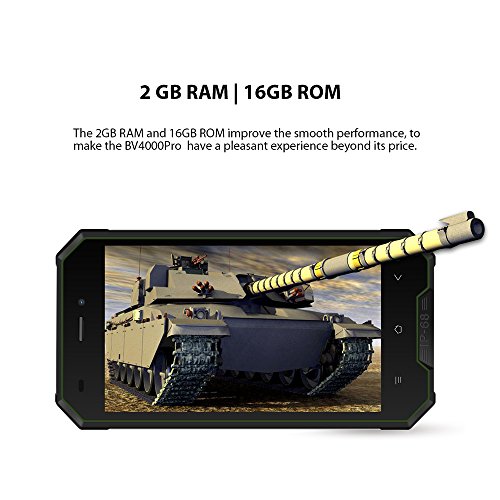 Smartphone in Offerta Blackview BV4000pro Smartphone Android 7.0 3G, 4.7â€˜â€™HD Schermo 2GB RAM+16GB ROM, 8MP+2MP, 3680mAh, Smartphone dual SIM ï¼ˆVerdeï¼‰