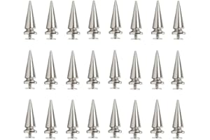 Tucireat 100 Piezas Remaches Punk Cono Picos con Tornillo Remaches Punk Metal Bullet Tachuelas para Ropa Tachuelas para Ropa Remaches Remaches Tachuelas con Tornillo 7 * 20ｍｍ