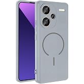 Elfia Xiaomi Redmi Note 13 Pro Plus 5G ile Uyumlu Kılıf Silikon Mat Renkli Kamera Lens Korumalı M-Safe Şarj &Ouml;zellikli İnce Ka