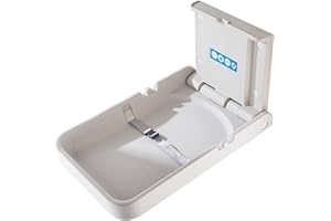 Unité à Langer Verticale Pour BéBé Avec Panneau, Stations à Langer Murales, Table à Langer Pour Toilettes Commerciales, ModèLe Gris M-B1