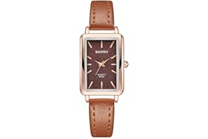 ALCENTIS - Montre Femme rectangulaire - mécanisme à Quartz - Bracelet Cuir