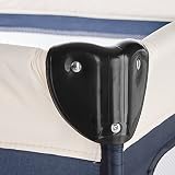 TecTake Baby Laufstall Babybett Kinder Reisebett | inkl. Schlafunterlage + Transporttasche | navy blau - 4