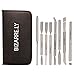 BEST BIZARRE.LY 8 Piece Cuticle Pusher Care Set - PROFESSIONAL Manicure Nail TOOLS - HIGH QUALITY - STAINLESS STEEL - Perfect For REPAIRING, FIXING, SHAPING, NIPPING and CLEANING Cuticles On ALL Nails