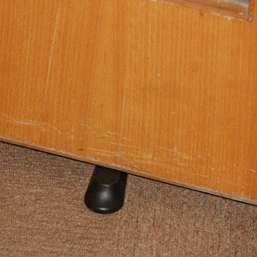 NUOLUX 5pcs Tür Stopper Tür Block Keile (schwarz) - 5