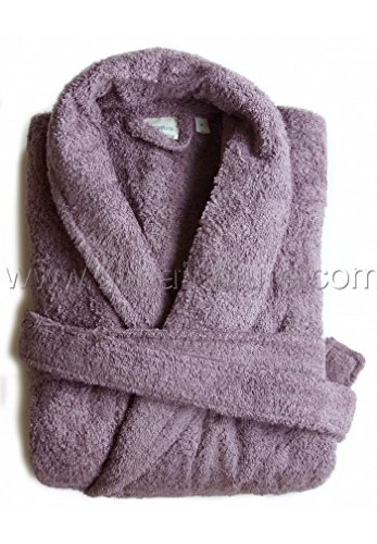 Aquanatura Peignoir en coton Bio, coloris prune, Taille L