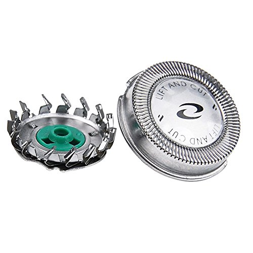 Oral-Q 3 Pcs Dual Replacement Rotary Shaver Razor Blades Heads with Clean Brush Accessories compatible with HQ64, Model…