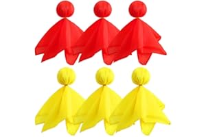 NUOBESTY 6 Stücke Strafe Flagge Fußball Herausforderung Fahnen Fußballschiedsrichter Flagge für Party Zubehör (Rot + Gelb)