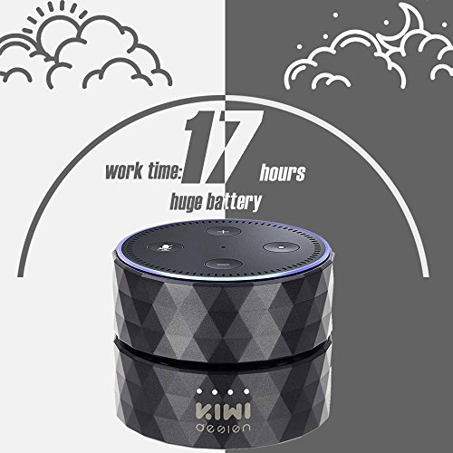 Akku f  r Dot 2nd Generation 10000mAh Dot Akku  Batteriebasis f  r Dot Zubeh  r und Android Ger  te von KIWI Design  Schwarz 