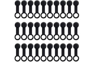 Zuzer 100pcs Caoutchouc Purgeur Frein en Caoutchouc Noir Purger Purgeur Universel Valve de Mamelon 8mm