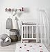 Lorena Canals Messy Stars Washable Rug (White Pink/Fuchsia)