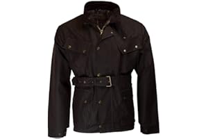 Walker and Hawkes - Explorer - Chaqueta de Moto Encerada para Hombre