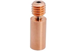 3Dman Bi-Metal Heatbreak Copper Alloy for V6 Hotend Volcano Prusa I3 MK 3/MK 3S Heat Break 1.75mm Filament (Smooth)