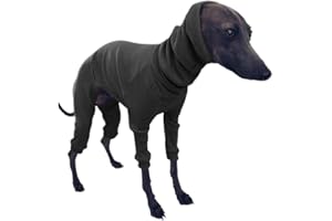 LOVEWLVNCL Ropa de galgo italiano, abrigo de invierno for perros, pijamas, monos, cuello alto de cuatro patas, ropa elástica for galgos, ropa for mascotas, abrigo, traje for perros medianos y grandes/Whippet/Lur