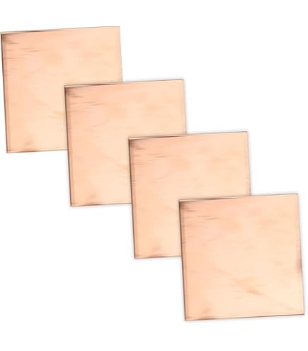 QUARKZMAN Cuivre Feuille Rouleau, Métal Feuille Plaque 1000mm X 15mm X 0,05 Mm