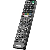 BYCONNERS NEW Remote Control with Netflix Button Suitable for SONY Bravia Smart TV - No Installation Required RMT-TX100D RMT-TX200E RM