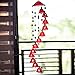 ExclusiveLane Melodious Sound Ceramic Wind Chimes With 12 Bells In Red -Hanging Decorative Item Home Décor Pieces RS.1876.00