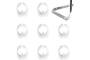 HJYZY 25 mm Silla Pie Cap Muebles Pies Rectángulo en Forma Antideslizante Blanco (Ajuste Muebles Pierna Dia 24-26 mm) 10 piezas