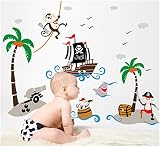 Traumhaftes Wandtattoo „Piraten“ DDS70 perfekt fürs Kinderzimmer - 2